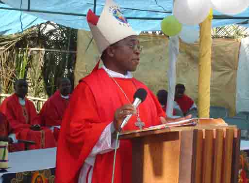 Bp A. Banzi, at Kilole Parish during the Mass,  7th,Dec. 2006